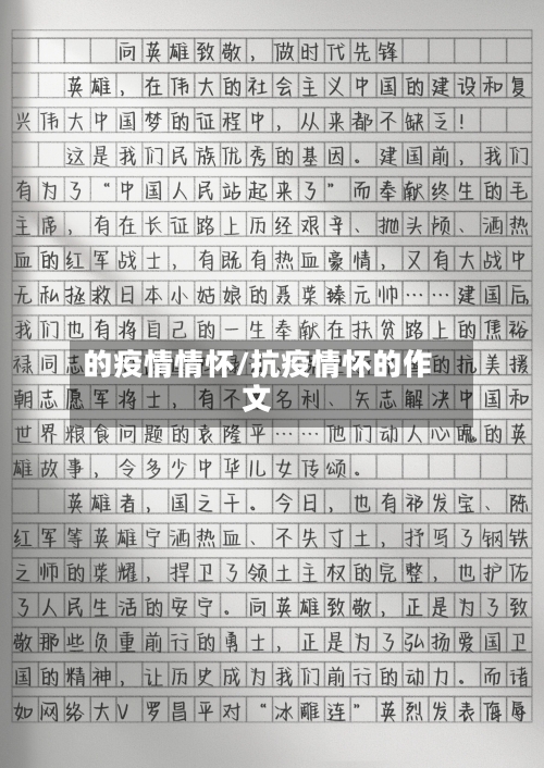 的疫情情怀/抗疫情怀的作文