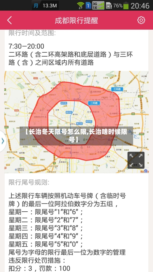 【长治冬天限号怎么限,长治啥时候限号】
