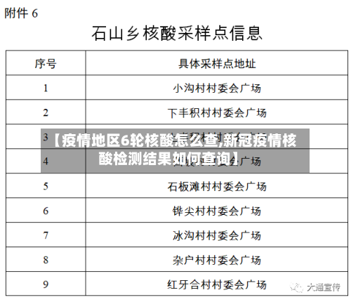 【疫情地区6轮核酸怎么查,新冠疫情核酸检测结果如何查询】