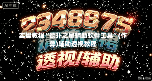 实操教程“德扑之星辅助软件工具”(作弊)辅助透视教程