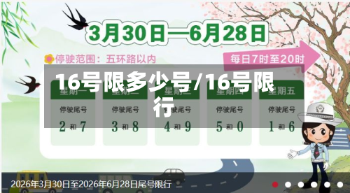 16号限多少号/16号限行