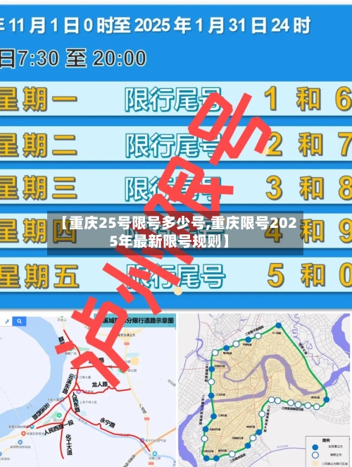 【重庆25号限号多少号,重庆限号2025年最新限号规则】