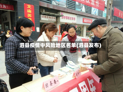 泗县疫情中风险地区名单(泗县发布)
