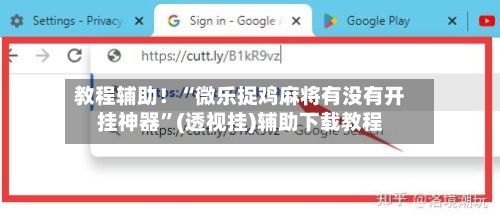 教程辅助！“微乐捉鸡麻将有没有开挂神器”(透视挂)辅助下载教程